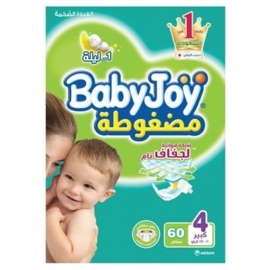 Baby Joy Diapers No. 4 Large 60 Pieces (24136)