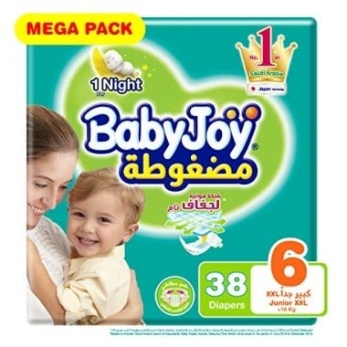 Baby Joy Diapers No. 6 Large 38 Pieces (24156)