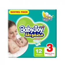 Baby Joy Compressed Diapers Size 3