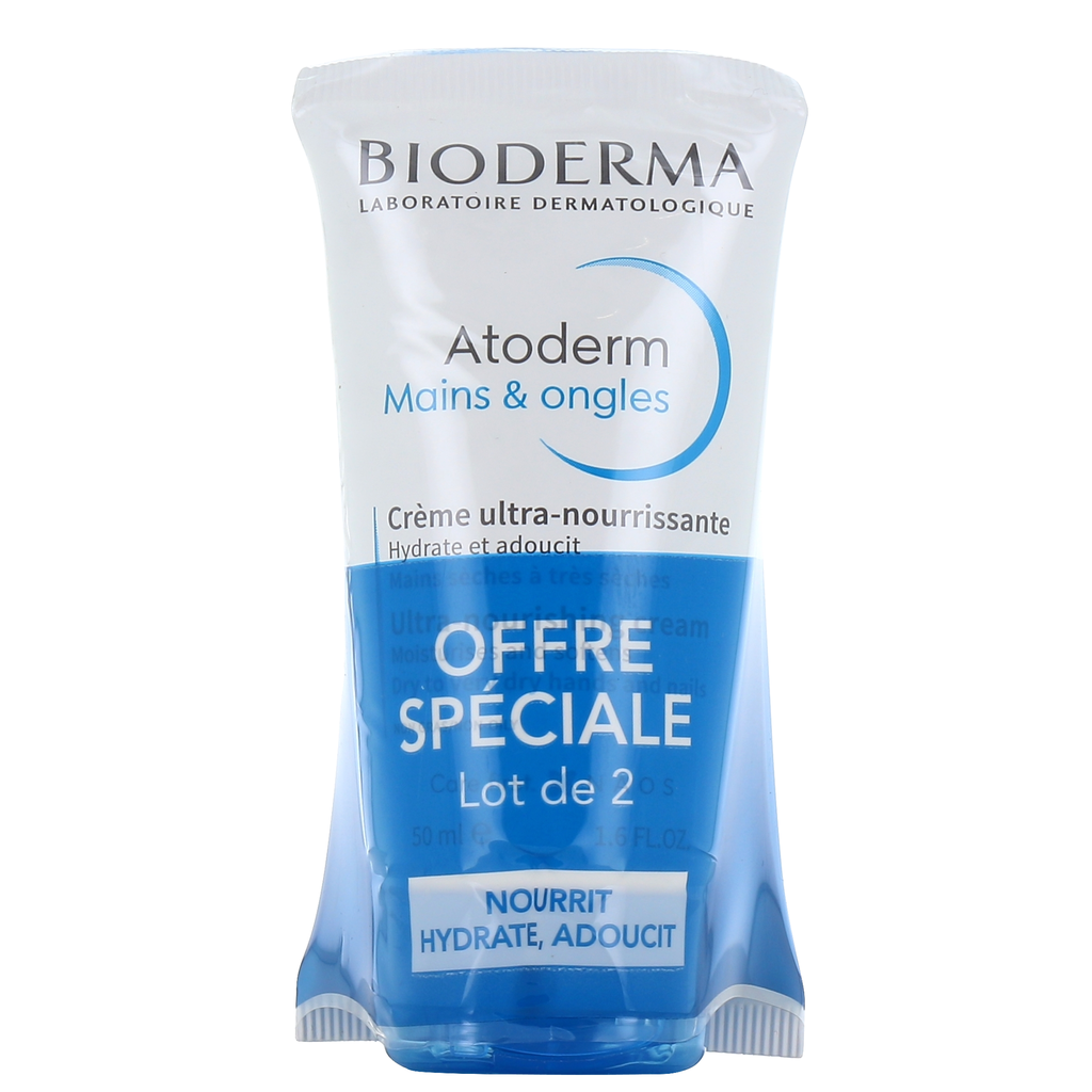 Bioderma Moisturizing Cream for Hands and Nails, Offer of Two Pieces