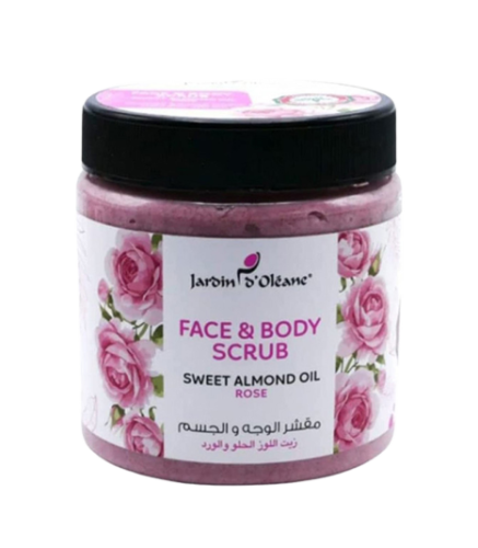 Jarden Olean face and body scrub sweet almond oil and rose 500 ml
