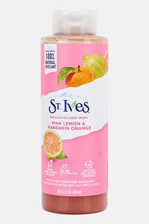 St. Ives Pink Lemon & Mandarin Orange Exfoliating Body Wash 473ml