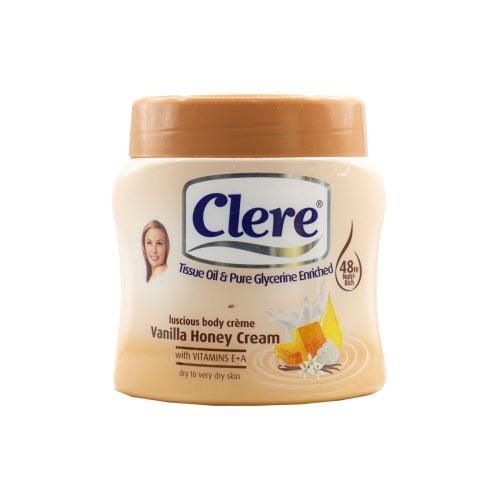 Clere cream with vanilla and honey 500 ml