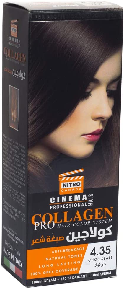نيترو كندا كولاجين صبغة شعر لون شوكولاتي 4.35