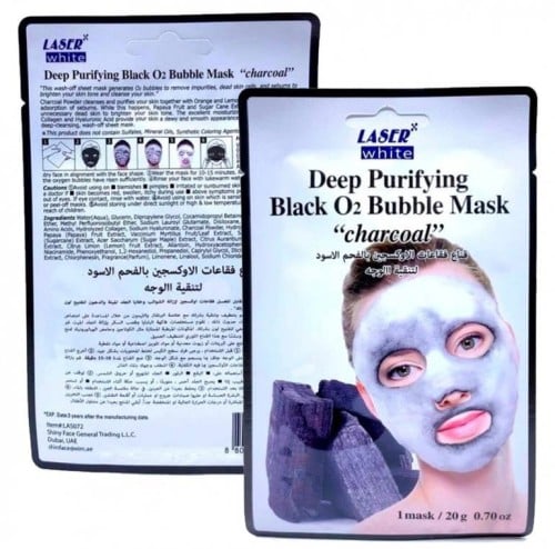 Laser White _ Charcoal Oxygen Bubble Mask 20 gm