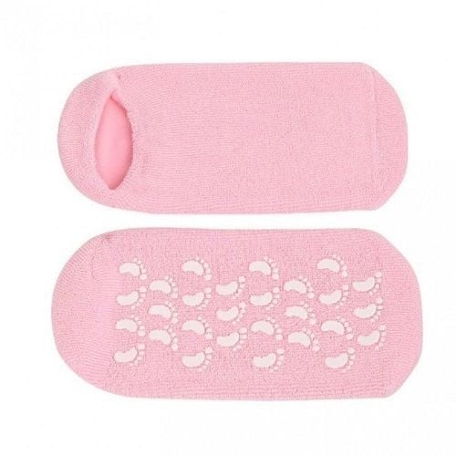 Lamour Gel Socks for Moisturizing Feet Pink