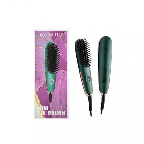 United _ hair straightening brush green color