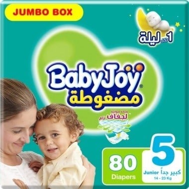 بيبي جوي حفاضات مقاس 5 كبير جدا 80 عبوة (29242)