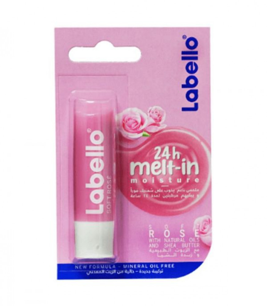 Labello Soft Rose Lip Care Balm 4.8g