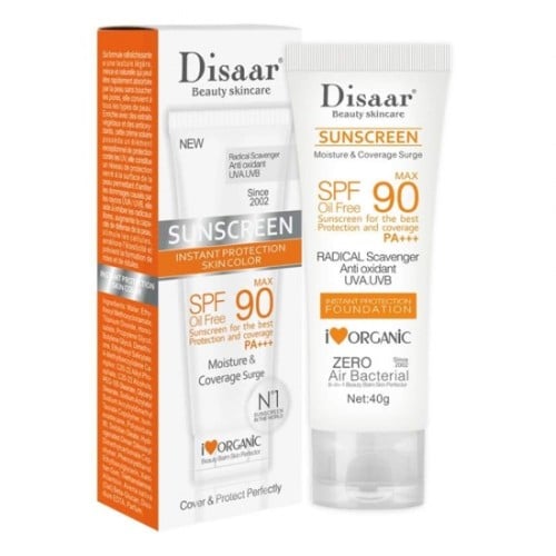 Disaar sunscreen cream with SPF 90