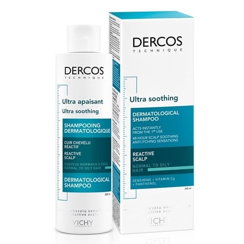Vichy Dercos Ultra Soothing Shampoo Greasy Hair, 200ml