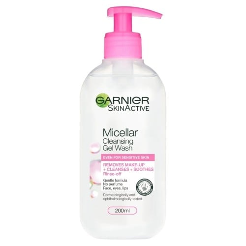 جارنير غسول جل ميسيلار للوجه للبشرة الحساسه 200 مل