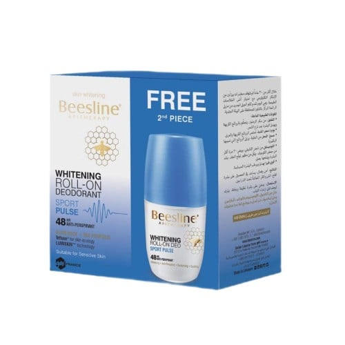 Beesline Roll On Deodorant Sports Pulse 1+1-100ml