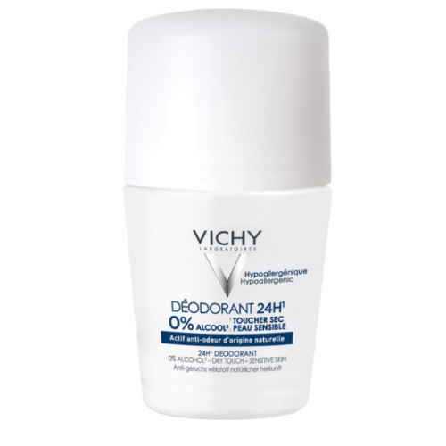 Vichy deodorant roll-on for sensitive skin, fragrance-free, 50 ml