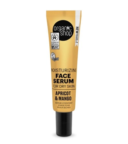Organic Shop  Moisturizing Face Serum for dry skin Apricot and Mango, 30 ml