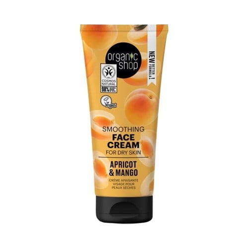 Organic Shop  Smoothing Face Cream for dry skin Apricot and Mango, 50 ml