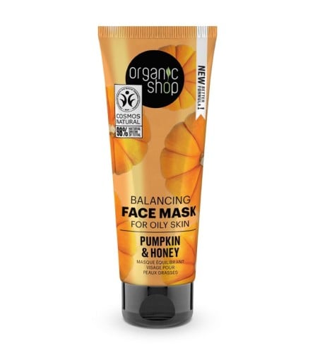 Organic Shop Balancing Face Mask for oily skin Pumpkin and Honey, 75 ml