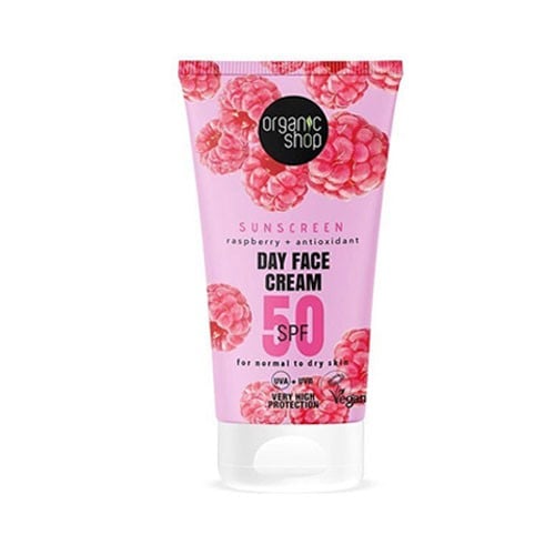 Organic Shop Sun. Sunscreen Day Face Cream 50 SPF Normal to dry skin, 50 ml