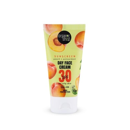 Organic Shop Sun. Sunscreen Day Face Cream 30 SPF Oily skin, 50 ml