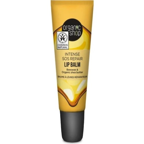 Organic Shop  SOS Repair lip balm. Beeswax & Shea butter, 10 ml