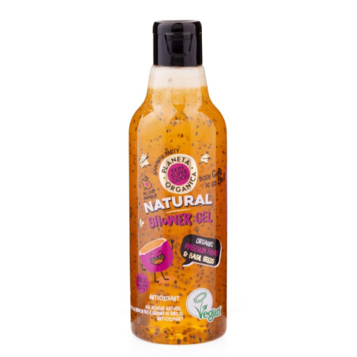Organic Shop SSG Natural shower gel Organic passion fruit & basil seeds, 250 ml