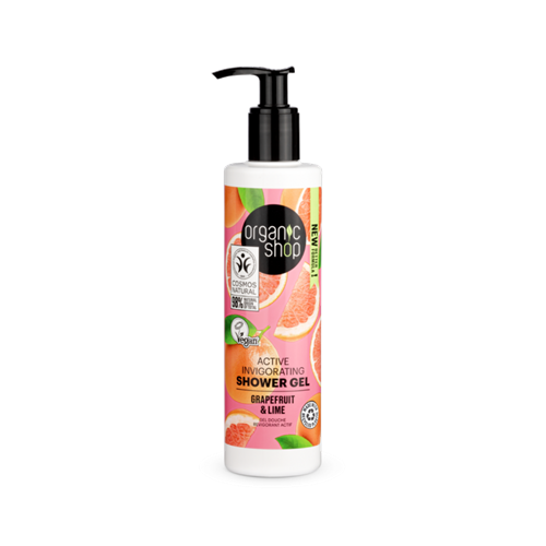 Organic Shop Active Invigorating Shower Gel Grapefruit and Lime, 280 ml