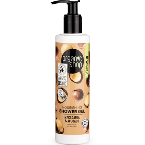 Organic Shop Nourishing Shower Gel Macadamia and Avocado, 280 ml