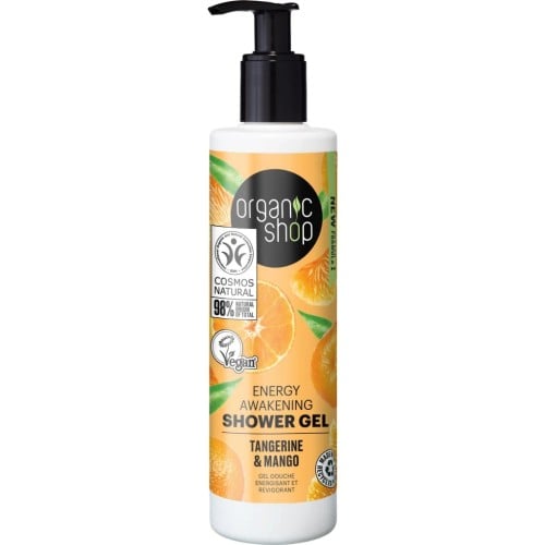 Organic Shop Energy Awakening Shower Gel Tangerine and Mango, 280 ml