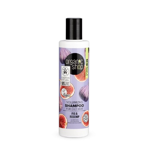 Organic Shop Volumizing Shampoo for Oily Hair Fig and Rosehip, 280 ml