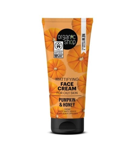 Organic Shop Mattifying Face Cream for oily skin Pumpkin and Honey, 50 ml