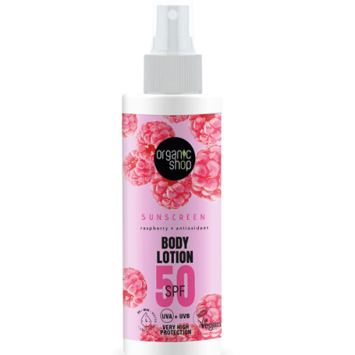 Organic Shop Sun. Sunscreen Body Lotion 50 SPF, 150 ml