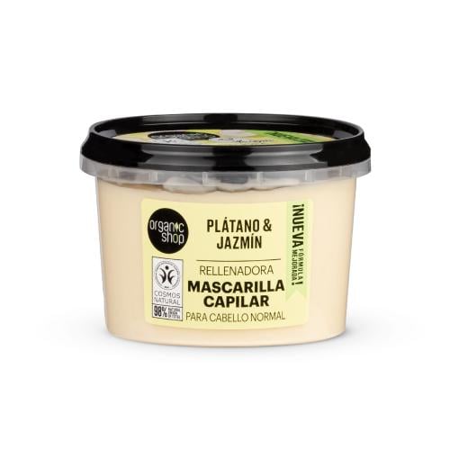 اورجانيك شوب قناع امتلاء الشعر للشعر العادي بالموز والياسمين 280مل