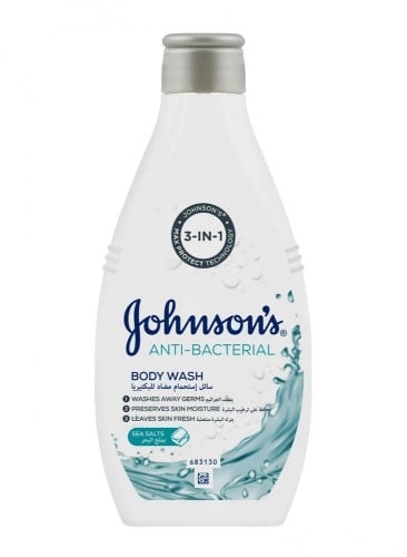 Johnson's Antibacterial Shower Gel with Sea Salt 400ml