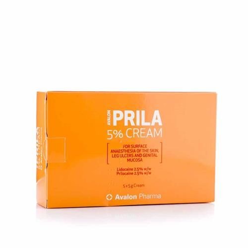 Prila Avalon 5% cream (5*5) gm local anesthetic - 5 tablets