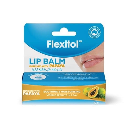 Flexitol Lip Balm with Papaya 10g