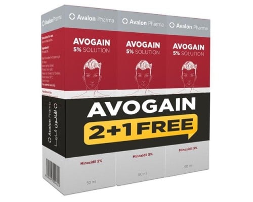Avalon Avogen 5% Minoxidil Solution to Prevent Hair Loss and Promote Hair Growth (Set of 3)