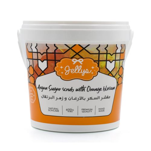 Jellys sugar scrub with argan and orange blossom 600g