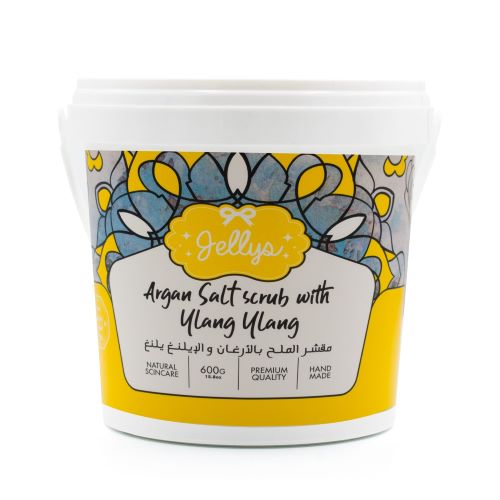 Jelly's Argan and Ylang Ylang Salt Scrub 600g