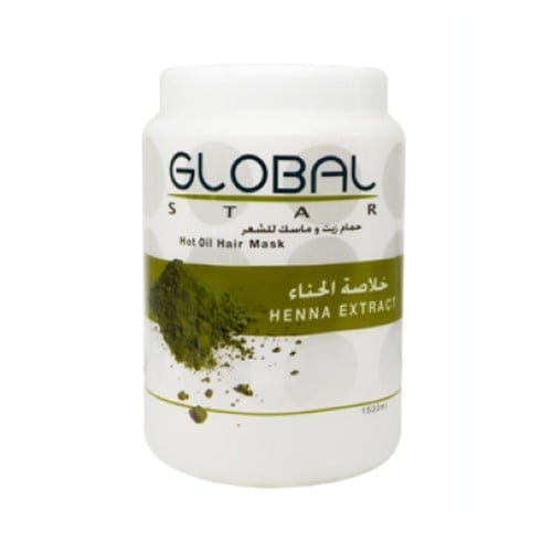جلوبال حمام زيت وماسك الشعر بخلاصة الحناء 1500مل