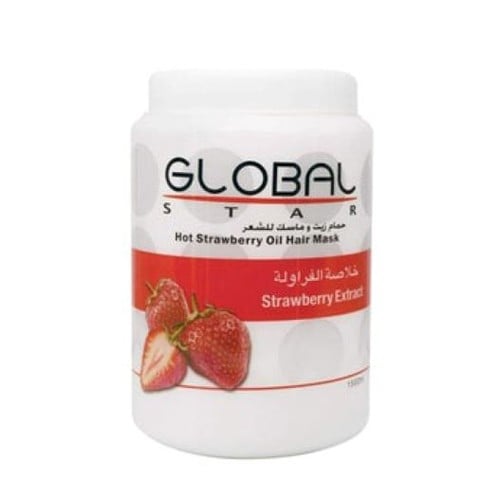 Global Strawberry Oil Bath & Hair Mask 1500ml