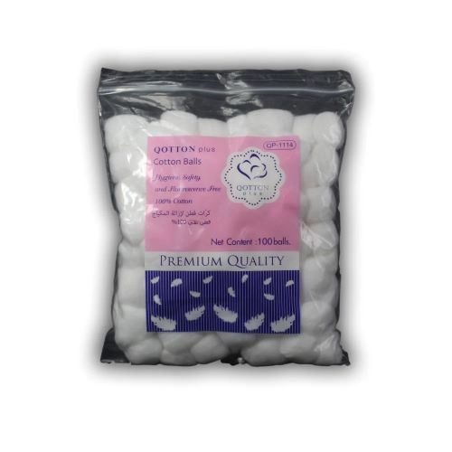 Cotton Plus Cotton Balls for Makeup Removal 100 Pieces