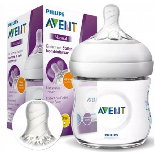Philips Avent plastic feeding bottle for older than one month, 125 ml