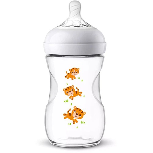 Philips Avent Natural Tiger Plastic Bottle (scf070/20) 260ml