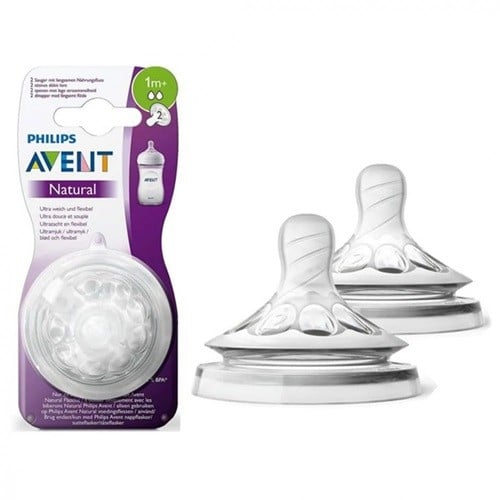 Philips Avent nipples +1 month, 2 pieces