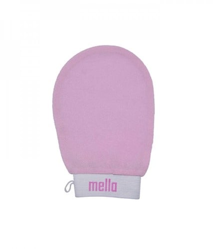 mila loofah exfoliating glove pink 2870