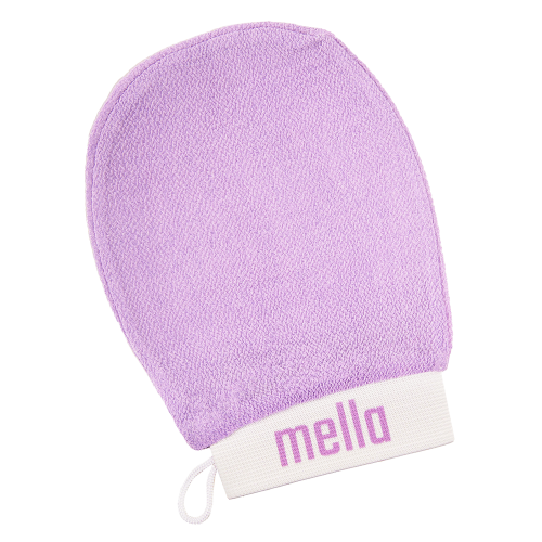 mila loofah exfoliating glove purple 2980