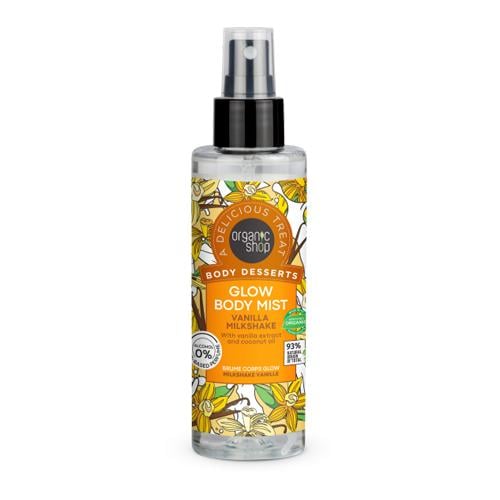Organic Shop Body Desserts Glow Body Mist Vanilla Milkshake, 200 ml