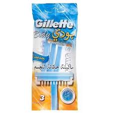 جيليت ماكينة حلاقة للجسم كيس 3 قطع