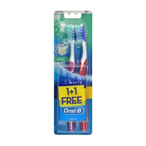 Oral-B Toothbrush 3D White 1 + 1 Medium