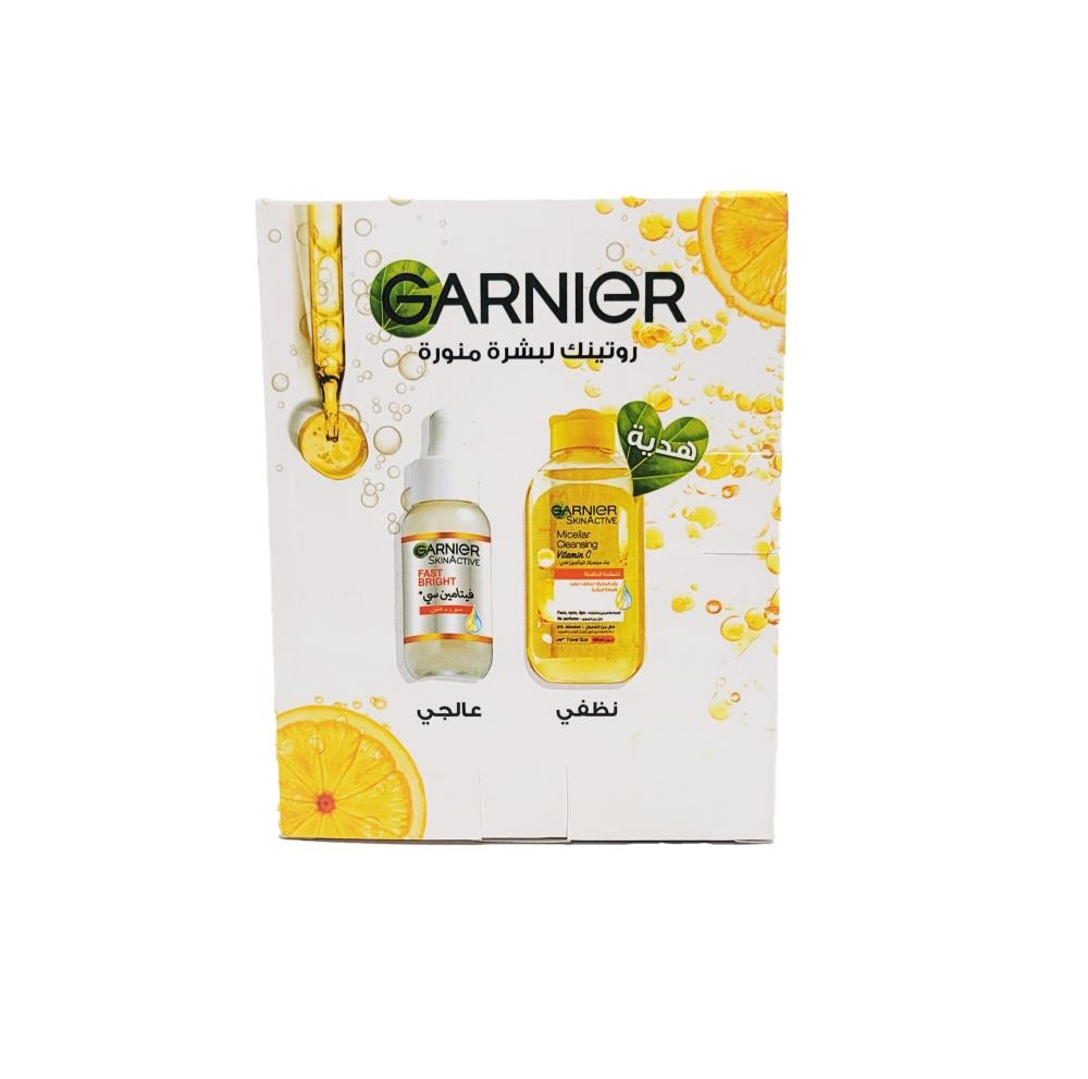 جارنير سيروم فيتامين سي 30مل+مزيل مكياج 100مل